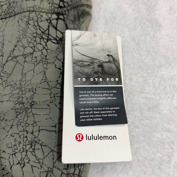 NWT Lululemon 20 Wunder Train High Rise 25" Capri Leggings Sage Crackle Dye Yoga - Picture 8 of 12
